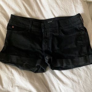 Hudson black denim shorts, 29